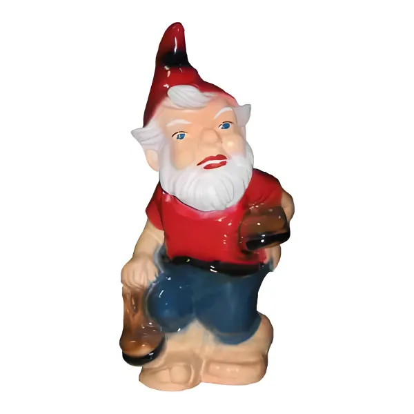 Figura dekoracyjna Krasnal z kuflem piwa H: 35cm z żywicy