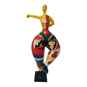 Figura dekoracyjna Figura tańcząca H: 85cm z żywicy - zdjęcie 2