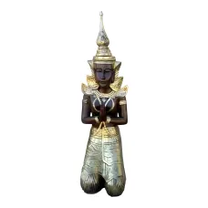 Figura dekoracyjna Tajski anioł klęczący H: 71cm z żywicy