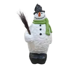 Figura dekoracyjna Bałwan z miotłą H: 180cm z żywicy