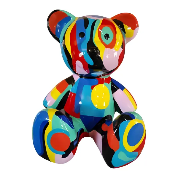 Figura dekoracyjna Miś pluszowy wym. 33×37cm z żywicy