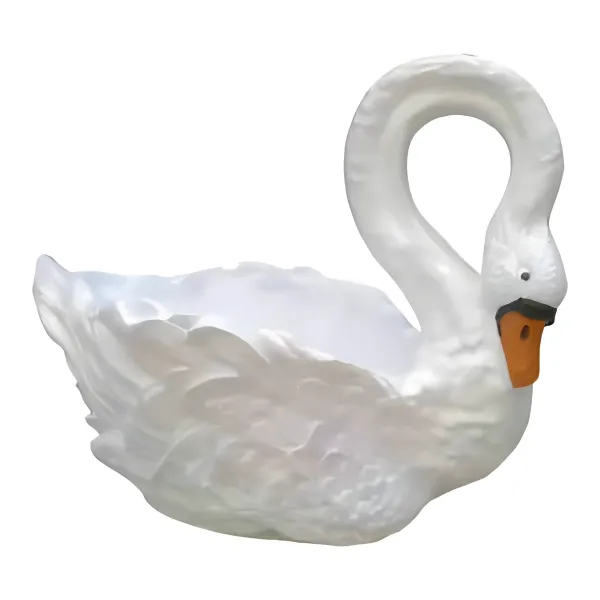 Figura dekoracyjna Łabędź H: 54cm z żywicy