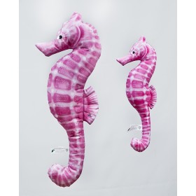 Poduszka dekoracyjna ryba Konik morski różowy 30 cm maskotka - zdjęcie 2