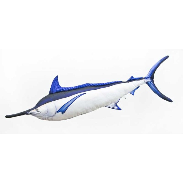Poduszka dekoracyjna ryba Marlin czarny 118 cm maskotka