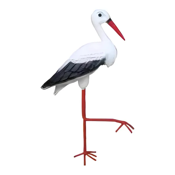 Figura dekoracyjna Bocian H: 50cm z żywicy