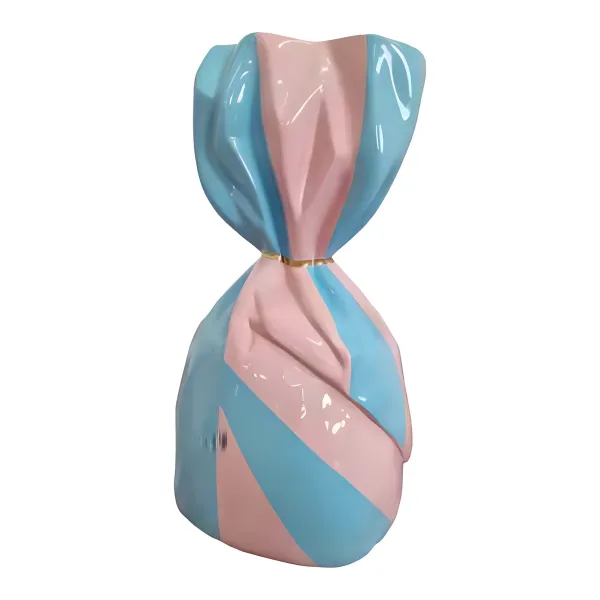 Figura dekoracyjna Cukierek świąteczny wym. 76×40×43cm z żywicy