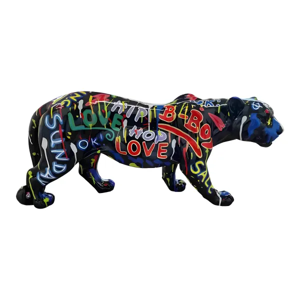 Figura dekoracyjna Pantera wym. 35×80cm z żywicy