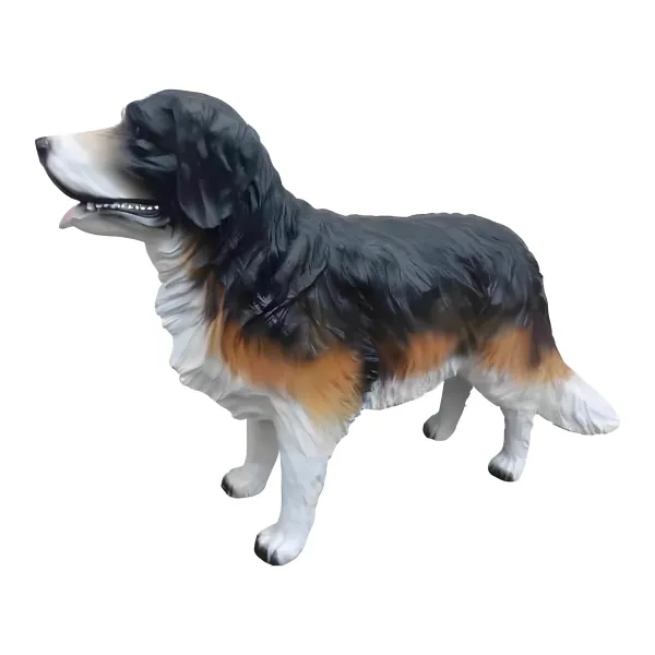 Figura dekoracyjna Pies berneński pies pasterski stojący wym. 75×112cm z żywicy