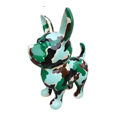 Figura dekoracyjna Pies buldog H: 91cm z żywicy