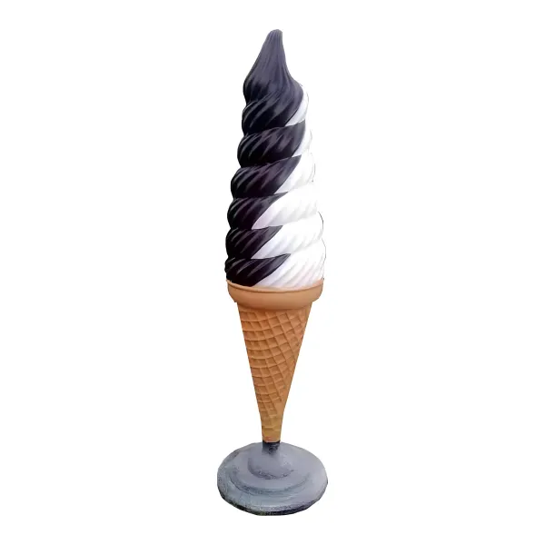 Figura dekoracyjna Lody soft w rożku H: 250cm z żywicy