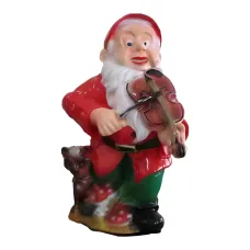 Figura dekoracyjna Krasnal ze skrzypcami H: 55cm z żywicy