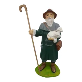 Figura dekoracyjna Pasterz z owcą H: 100cm z żywicy - zdjęcie 2