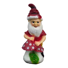 Figura dekoracyjna Krasnal z grzybem H: 75cm z żywicy - zdjęcie 2