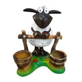 Figura dekoracyjna Owca H: 60cm z żywicy - zdjęcie 2