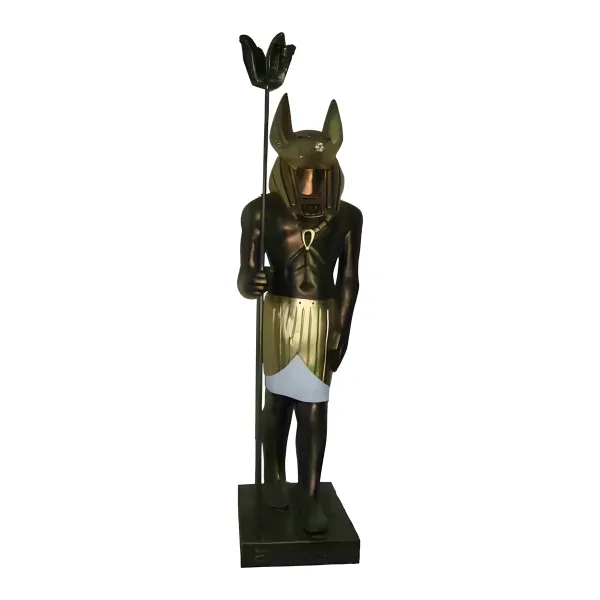 Figura dekoracyjna Anubis H: 21cm z żywicy