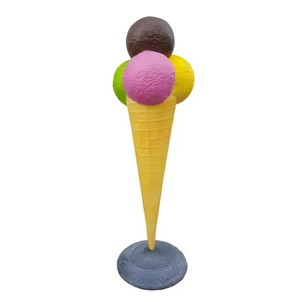 Figura dekoracyjna Lody w rożku H: 175cm z żywicy