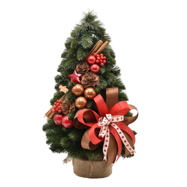 Choinka stożkowa dekorowana 50 cm COZY