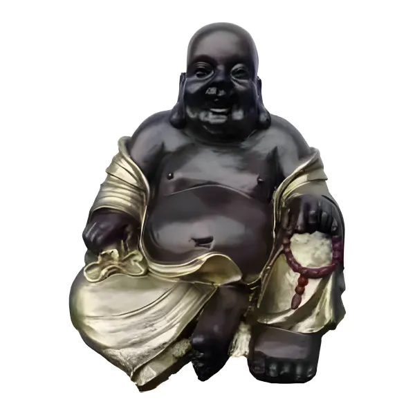 Figura dekoracyjna Śmiejący się Budda H: 40cm z żywicy