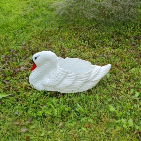 Figura ozdobna ŁABĘDŹ MŁODY DONICA - zdjęcie 1
