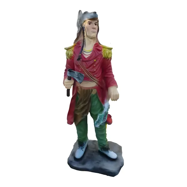 Figura dekoracyjna Indianin H: 75cm z żywicy