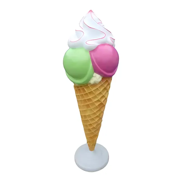 Figura dekoracyjna Lody w rożku H: 130cm z żywicy