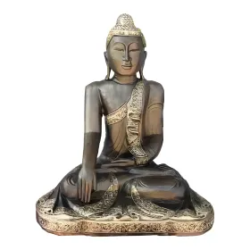 Figura dekoracyjna Budda siedzący H: 60cm z żywicy - zdjęcie 2