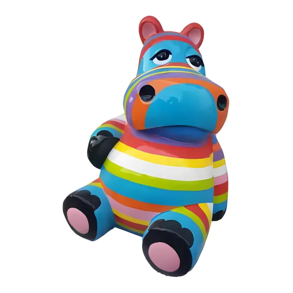 Figura dekoracyjna Hipopotam H: 98cm z żywicy