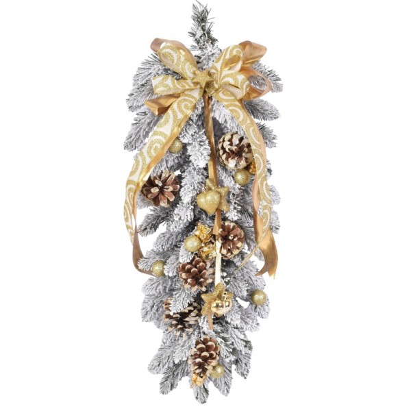 Zwis dekorowany ośnieżony 60 cm ANGEL