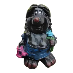 Figura dekoracyjna Kretka z kwiatami H: 33cm z żywicy - zdjęcie 2