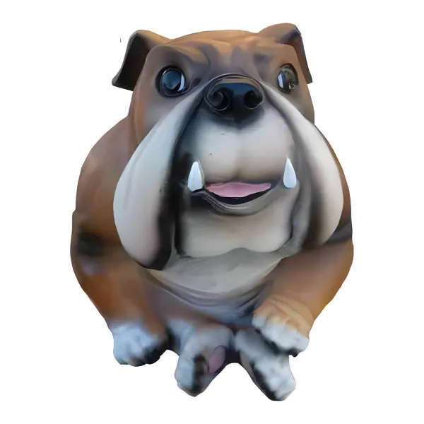 Figura dekoracyjna Pies buldog angielski H: 30cm z żywicy