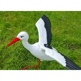 Figura ozdobna ogrodowa BOCIAN LECĄCY H: 75cm do ogrodu - zdjęcie 6