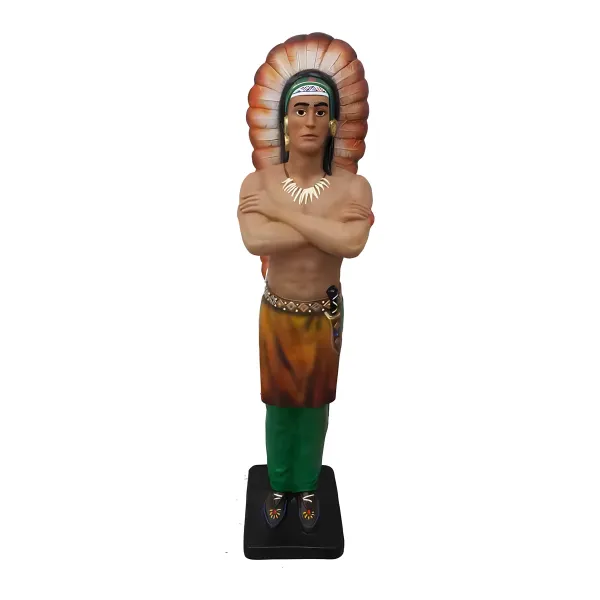 Figura dekoracyjna Indianin H: 192cm z żywicy
