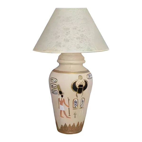 Figura dekoracyjna Lampa egipska H: 52cm z żywicy
