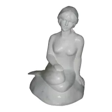 Figura dekoracyjna Syrenka H: 45cm z żywicy
