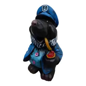 Figura dekoracyjna Pies kapitan H: 65cm z żywicy - zdjęcie 2