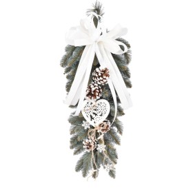 Zwis dekorowany srebrzysty 60 cm BIANCO - zdjęcie 1