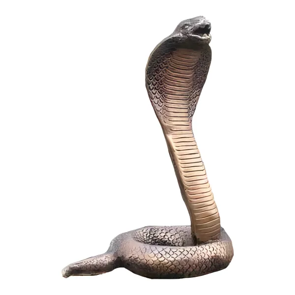 Figura dekoracyjna Kobra egipska H: 30cm z żywicy