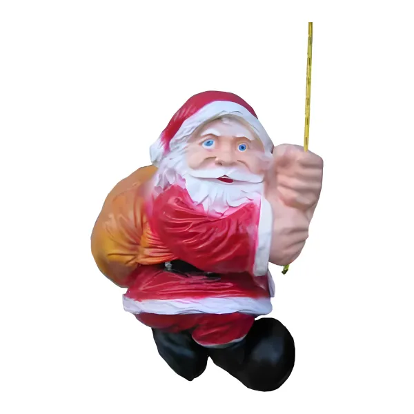Figura dekoracyjna Św. Mikołaj zawieszany H: 32cm z żywicy