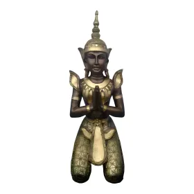 Figura dekoracyjna Tajski anioł klęczący H: 78cm z żywicy - zdjęcie 2