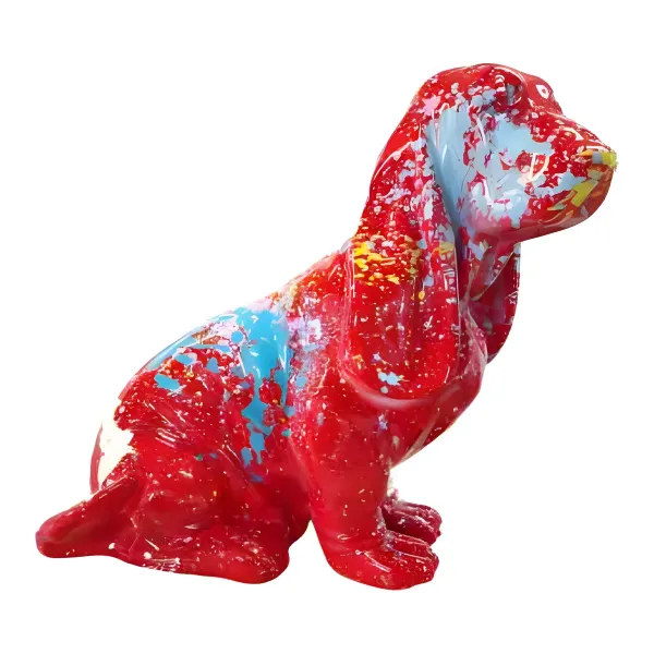 Figura dekoracyjna Pies H: 45cm z żywicy