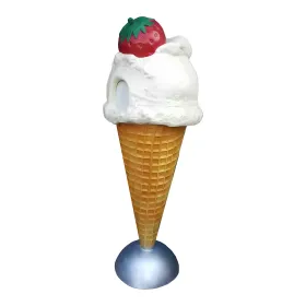 Figura dekoracyjna Lody w rożku z truskawką H: 170cm z żywicy - zdjęcie 2