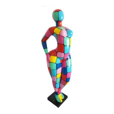 Figura dekoracyjna Kobieta pop-art H: 130cm z żywicy