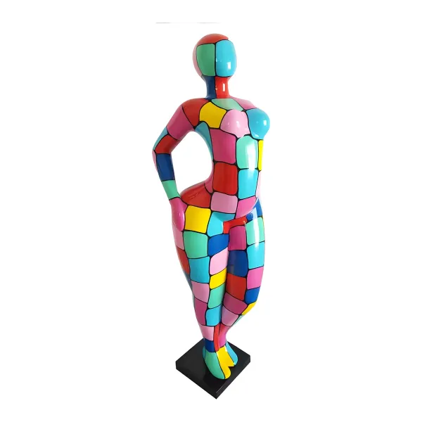 Figura dekoracyjna Kobieta pop-art H: 130cm z żywicy