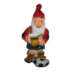 Figura dekoracyjna Krasnal z piwem H: 55cm z żywicy - zdjęcie 2