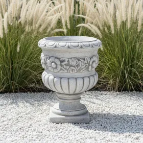 Figura ogrodowa Donica Wazon róża H: 48cm betonowa - zdjęcie 1