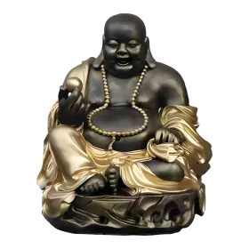 Figura dekoracyjna Śmiejący się Budda H: 31cm z żywicy - zdjęcie 2