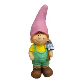 Figura dekoracyjna Krasnoludek z łopatą H: 62cm z żywicy - zdjęcie 2