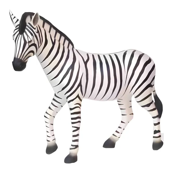 Figura dekoracyjna Zebra wym. 163×180cm z żywicy