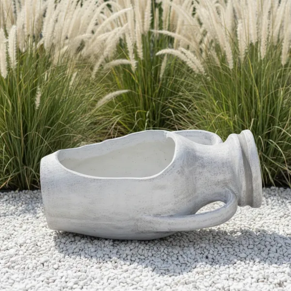 Figura ogrodowa Donica Amfora leżąca mała H: 20cm betonowa